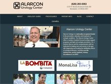 Tablet Screenshot of alarconurology.com